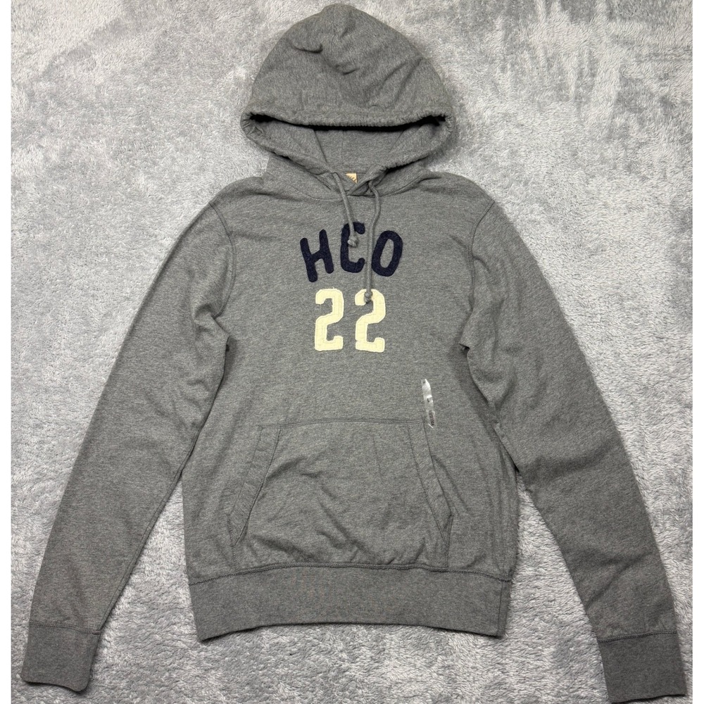 Hollister Hoodie L Gray HCO 22 Sweatshirt Pullover Cotton Long Sleeve Deadstock